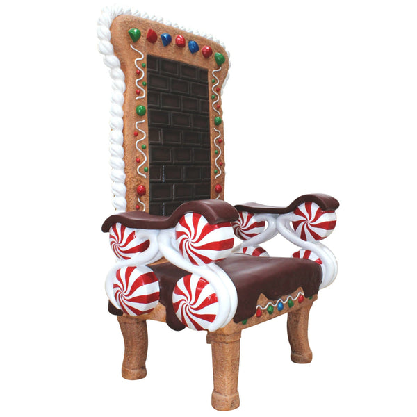 1.65m Gingerbread Throne Commercial Christmas Display Prop