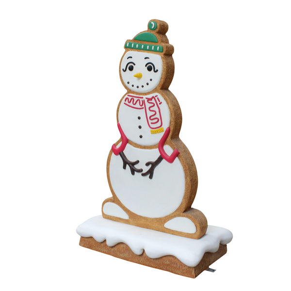 1.13m Gingerbread Snow Woman Commercial Christmas Display Prop