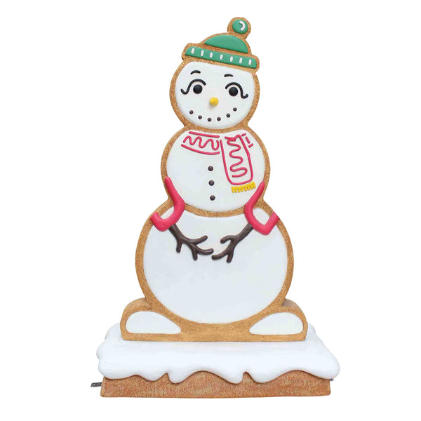 1.13m Gingerbread Snow Woman Commercial Christmas Display Prop