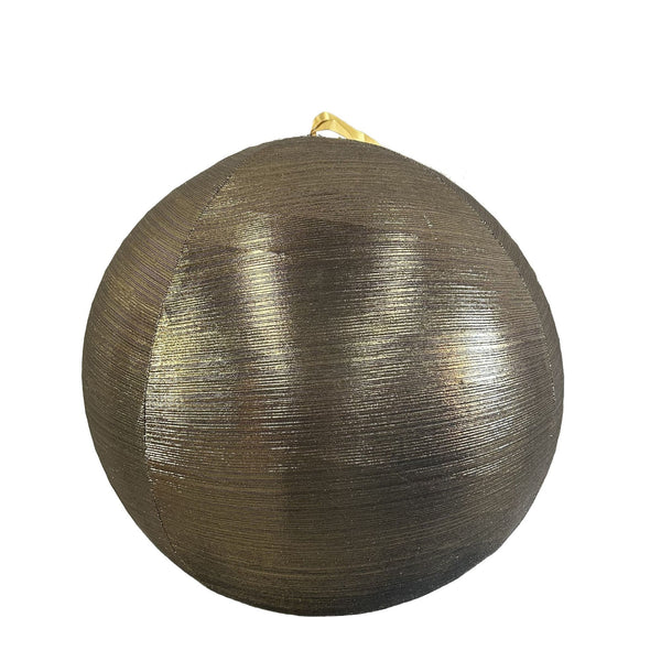 60cm Gold Metallic Fabric Christmas Bauble Ball Commercial Christmas Display Prop