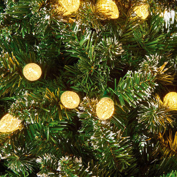 7ft Pre Lit Rockingham Forest Artificial Christmas Tree with 320 Colour Switch LED's