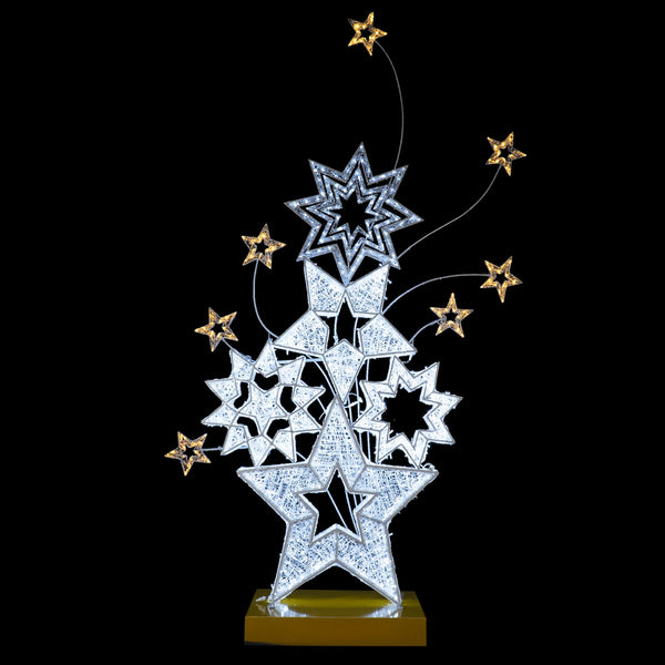 3.65m Giant Freestanding Stars Christmas Commercial Display