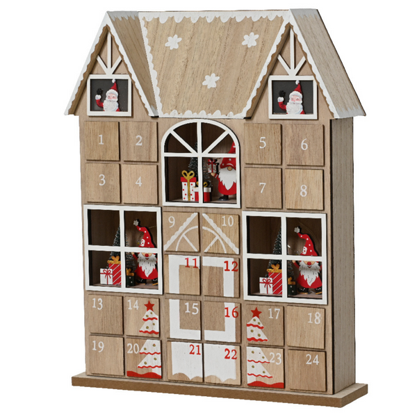 Large Christmas House Wooden Advent Calendar