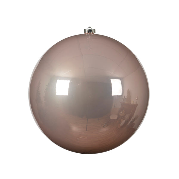 40cm Giant Blush Pink Shiny Shatterproof Bauble