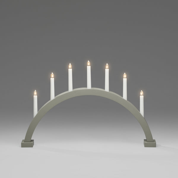 Large Grey Archway Christmas Candle Bridge