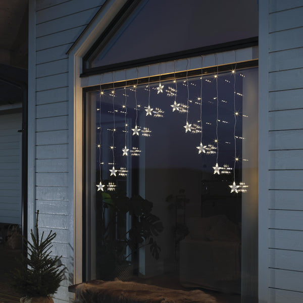 1.4m 12 Stars V Curtain Window Light with 85 Warm White LEDs