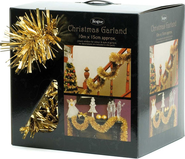 10m Chunky Gold Christmas Garland