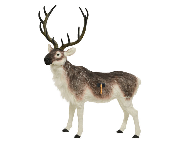 1.44m Plush Lifesize Reindeer with Antlers Commercial Display