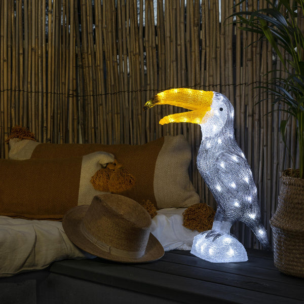 Acrylic Toucan with 56 White LEDs