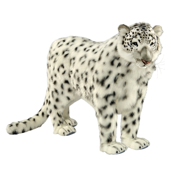 Animated Standing Snow Leopard Christmas Display Prop