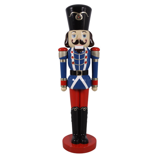 1.2m Christmas Nutcracker Soldier Wearing Traditional Blue and Red Uniform