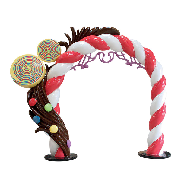 2.7m Giant Festive Candy Archway Commercial Christmas Prop Display