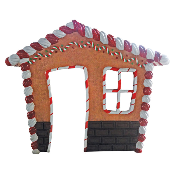2.3m Life-size Festive Christmas Gingerbread House Front Display Prop
