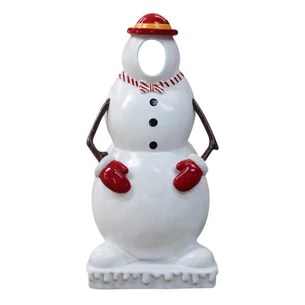 1.8m Large Festive Snowman Commercial Christmas Photo Opportunity Prop