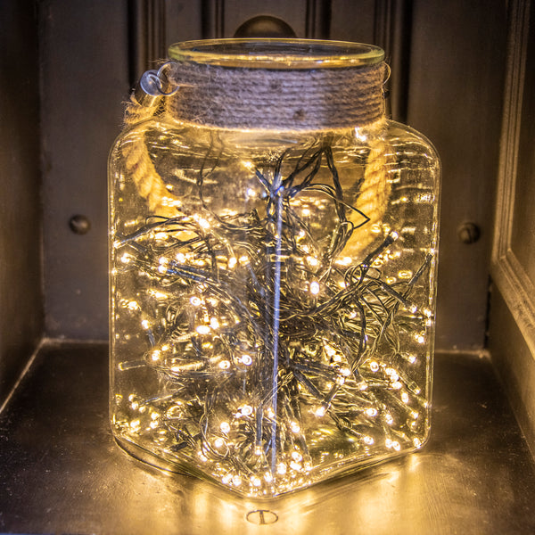 480 Warm White Supabrights Multi Action LED String Lights with Timer
