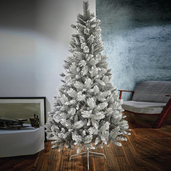 8ft Snow Grey Fir Artificial Christmas Tree