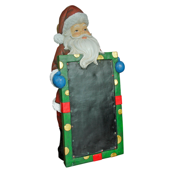 Santa with Blackboard and Built in LED Lights Display Prop