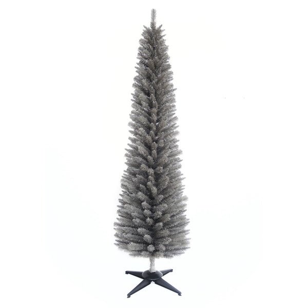 Narrow fake Christmas tree