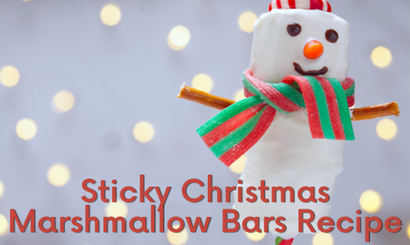 Sticky Christmas Marshmallow Bars Recipe