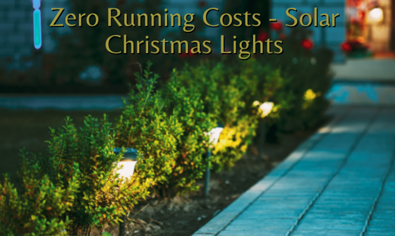 Zero Running Costs - Solar Christmas Lights