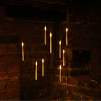 10 Floating White Candles with Magic Wand Controller Christmas Tree Lights - 2