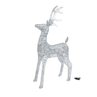 1m Glitter Twist Silver Twinkling Reindeer Christmas Silhouette - 4