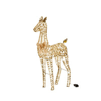 1.1m Glitter Twist Gold Twinkling Fawn Christmas Silhouette - 4