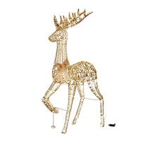 1.50m Glitter Twist Gold Twinkling Stag Christmas Silhouette - 4