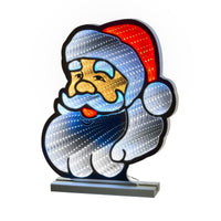 40cm Jolly Santa Face Christmas Infinity Light - 3