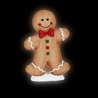 30cm Gingerbread Boy Christmas Acrylic with Cool White LEDs - 2