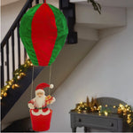 Three Kings Santa's Hot Air Balloon Hanging Christmas Decoration