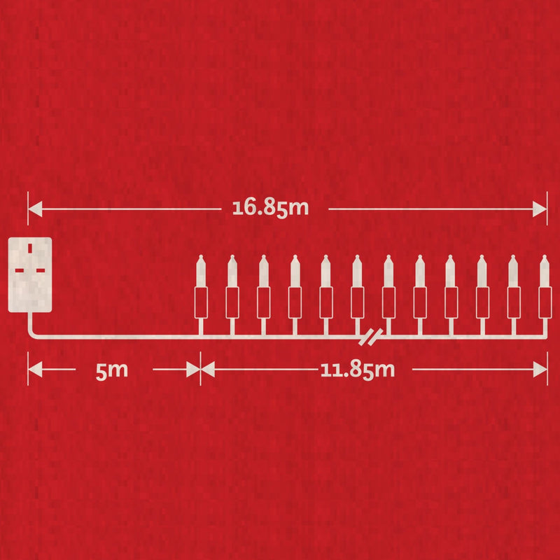 80 LED Victorian Lantern Multi Coloured Retro Fairy Christmas Lights