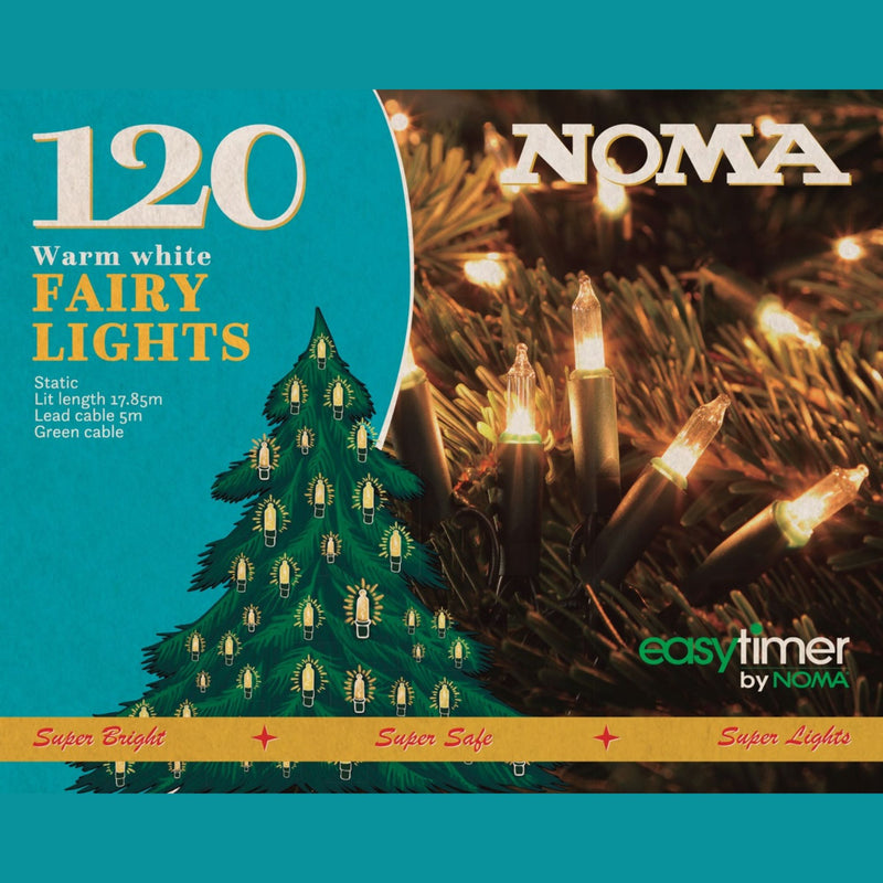 120 LED Classic Warm White Retro Fairy Christmas Lights