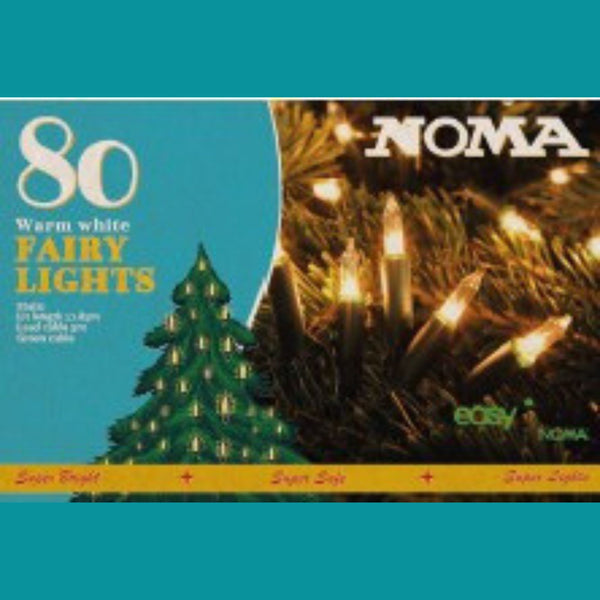 80 LED Classic Warm White Retro Fairy Christmas Lights