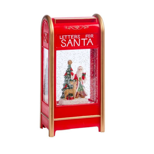 Santa's Postbox Snow Swirl Magical Water Spinner