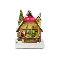 18cm Santa's Grotto LED Christmas Snow Scene - 2