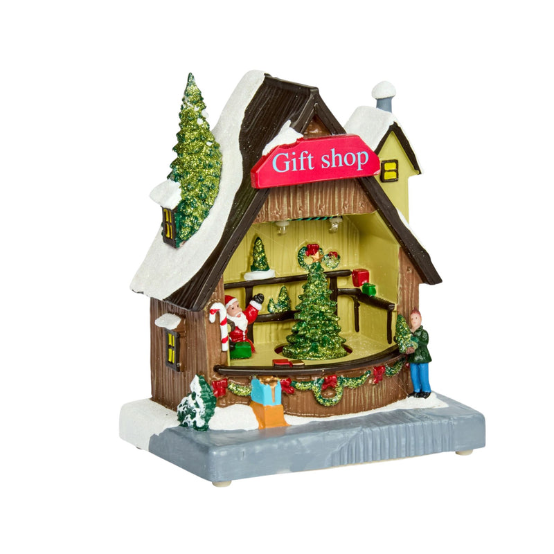Santa's Grotto LED Christmas Snow Scene