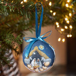 Box of 7 Vintage Nativity Design Shatterproof Baubles