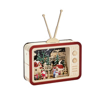 TeleTown Festive In Lit Santa's Wooden Christmas Scene - 3
