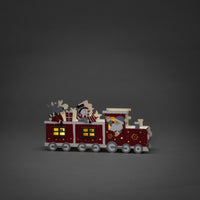 Wooden Painted LED Lit Christmas Train