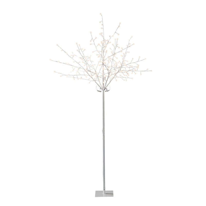 2.5m White Twig Christmas Tree with 240 Warm White LEDs