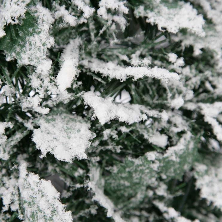 10ft Giant Pre Lit Snow Flocked Holly Pop Up Christmas Tree with 500 Warm White Lights