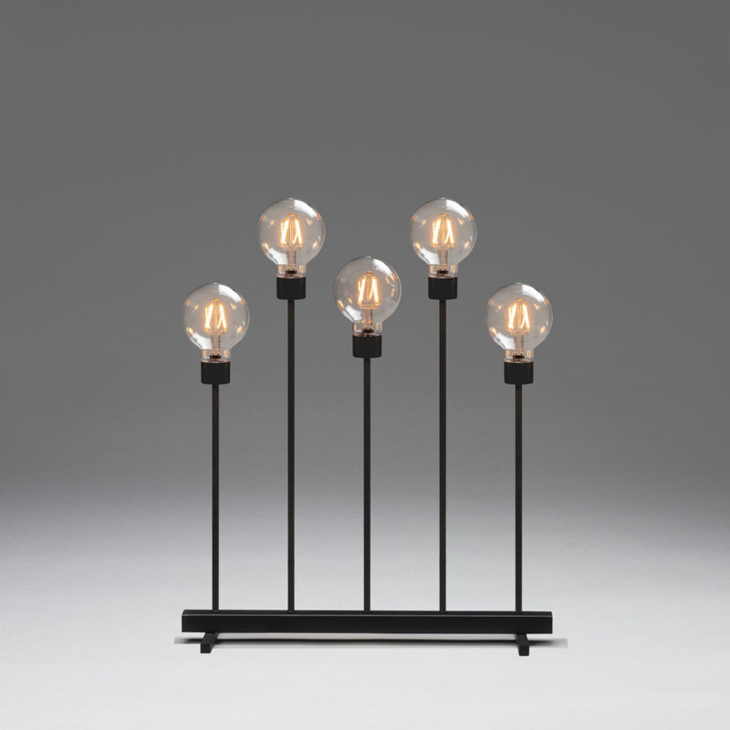 Amber Bulb Modern Minimal Candle Bridge with 5 LED Lights