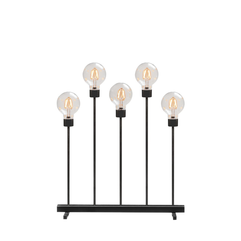 Amber Bulb Modern Minimal Candle Bridge with 5 LED Lights