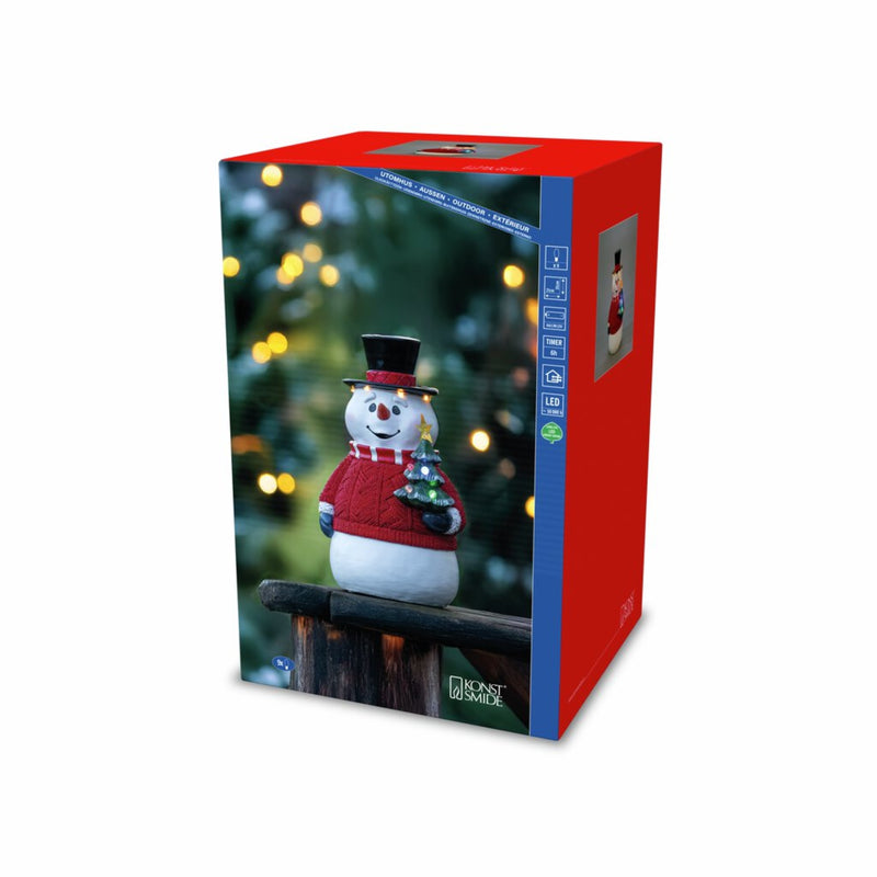 35cm Festive Snowman Christmas Table Top Light