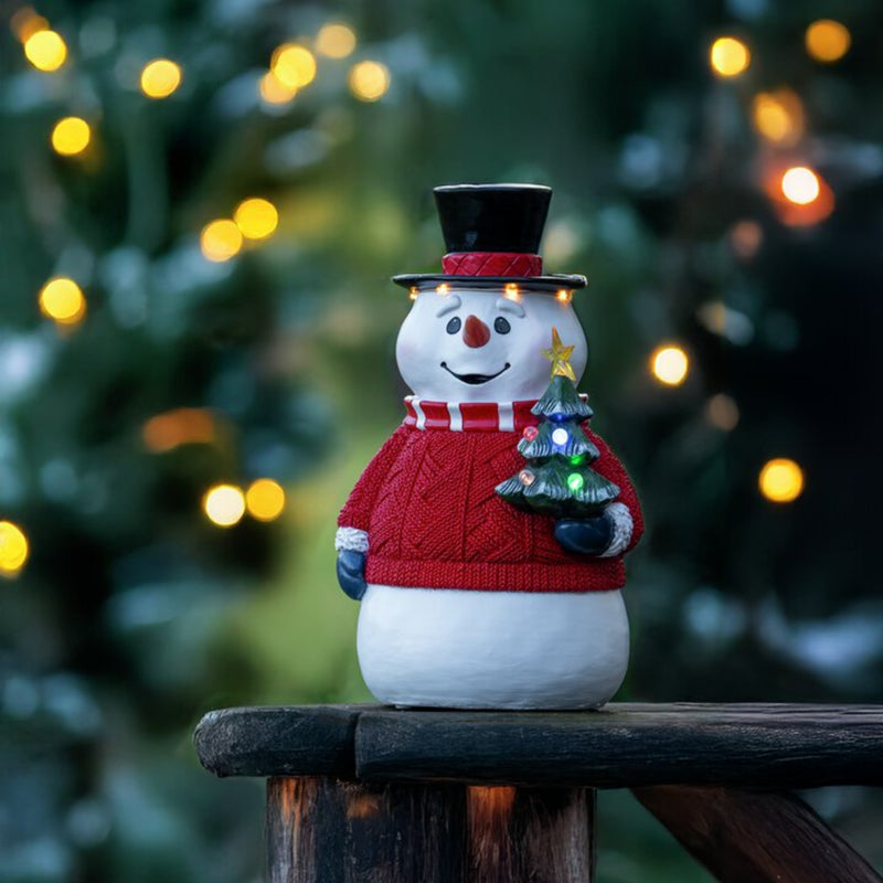 35cm Festive Snowman Christmas Table Top Light