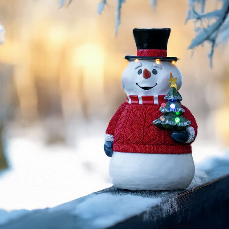 35cm Festive Snowman Christmas Table Top Light