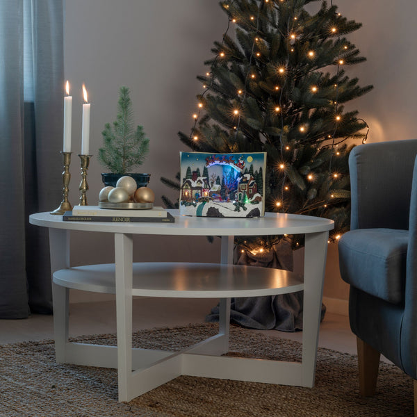 Festive Book and Animated Rotating Children with 8 Songs Christmas Scene