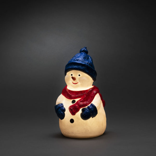 38cm Cute Warm White Table Top Snowman