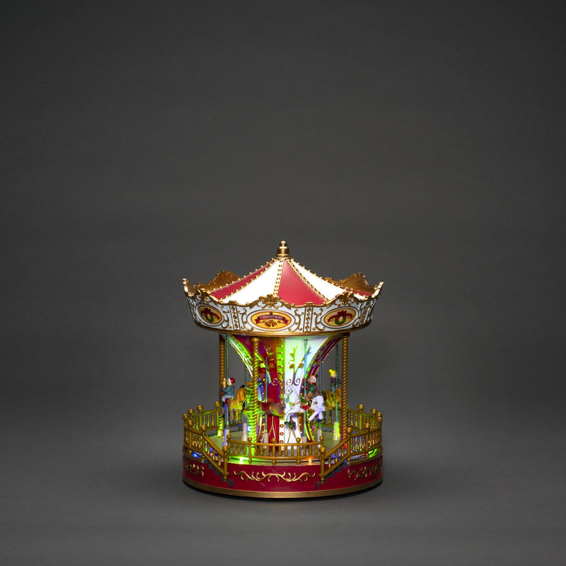 Animated LED Lit Christmas Carousel